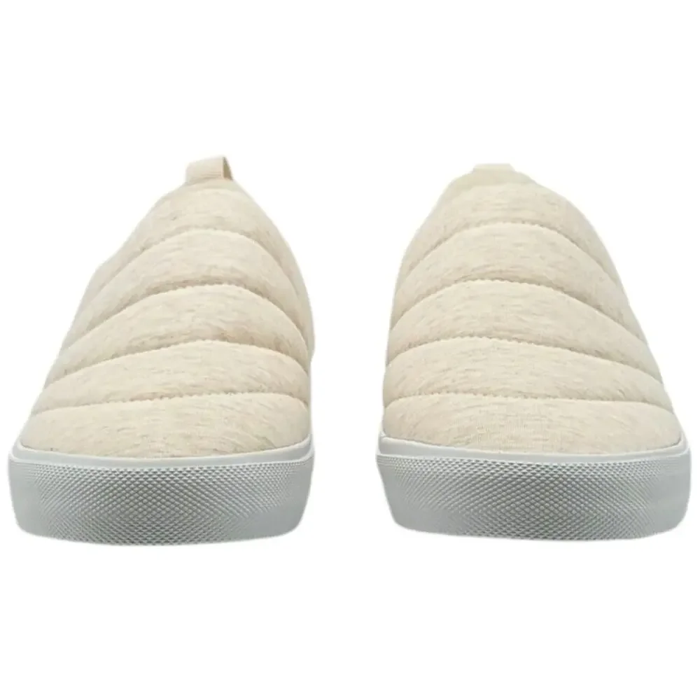Hurley Fur Lined Womens ARLO PUFF Clog Slip On Loafers Shoes Cream 6 or 7